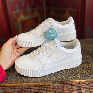 Women’s Puma Carina Leather Sneakers